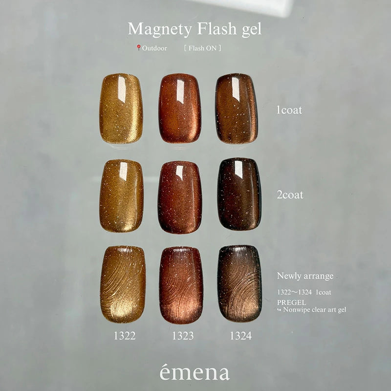 エメナ emena Magnety Flash gel 8g 【3色からご選択】1322 1323 1324 マグネティフラッシュジェル