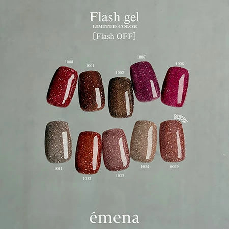 エメナ emena Flash gel 8g 0059 フラッシュジェル カラージェル グリッター ラメ 暖色系 テラコッタローズ ブラウン レッド フラッシュグリッター ネイルカラー ソフトジェル ソークオフ ジェルネイル ネイルサロン セルフネイル ネイル用品 新品 送料無料
