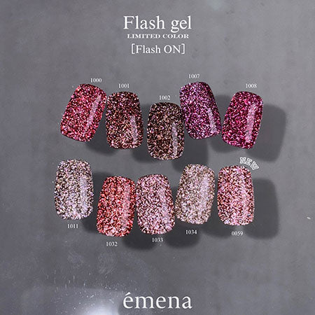 エメナ emena Flash gel 8g 0059 フラッシュジェル カラージェル グリッター ラメ 暖色系 テラコッタローズ ブラウン レッド フラッシュグリッター ネイルカラー ソフトジェル ソークオフ ジェルネイル ネイルサロン セルフネイル ネイル用品 新品 送料無料
