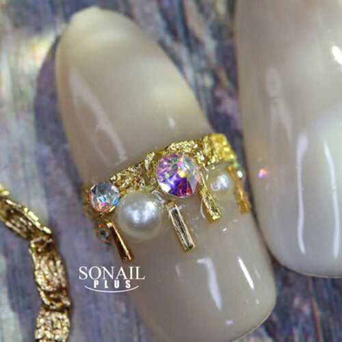 SONAIL AIKO セレクト メタリック ラインチェーン 【3種からご選択】 ネイルアート