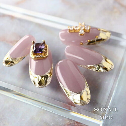 SONAIL×MEG R ベーシックシリーズ ガラスフレンチ ドラマティック 1g 【5色からご選択】 MEG000229~