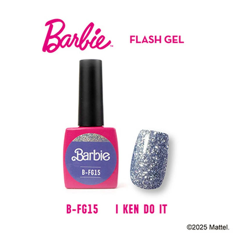 バービー Barbie フラッシュジェル 10g 【12色からご選択】 FG07 FG08 FG09 FG10 FG11 FG12 FG13 FG14 FG15 FG16 FG17 FG18 オーロラ グリッター ラメ キラキラ カラージェル ソフトジェル ソークオフ ジェルネイル