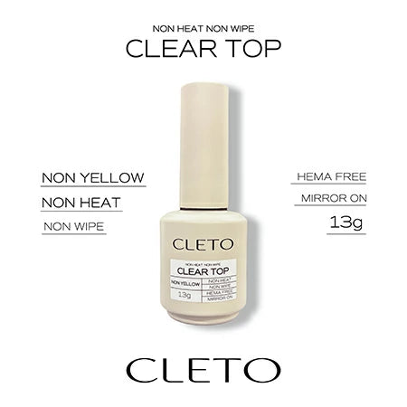 CLETO クレト ノンヒートノンワイプクリアトップ 13g ネイル トップコート