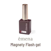 エメナ emena Magnety Flash gel 8g 【2色からご選択】 1308 1309 マグネティフラッシュジェル マグネットジェル マグネットネイル 磁石 小悪魔カラー 微粒子 奥行き グリッター ラメ ソフトジェル ソークオフ ジェルネイル セルフ レッド 新品 ネイル