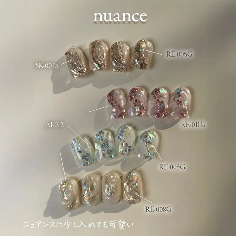 マイビー my&bee カラージェル リフレクション 4g 【12種からご選択】 RE-001G-RE-012G ジェルネイル ホログラム ラメ グリッター オーロラ ニュアンス フラッシュネイル 立体感 ネイルアート ソフトジェル ソークオフ セルフネイル ネイル用品