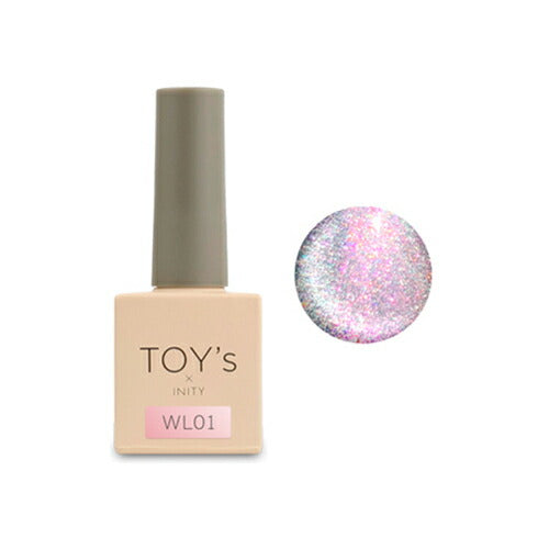 TOY's × INITY ホワイトライトコレクション 7ml 【6色からご選択】 T-WL01 T-WL02 T-WL03 T-WL04 T-WL05 T-WL06 トイズバイアイニティ カラージェル ジェルネイル 偏光カラー グリッター マグネット キャッツアイ ネイルアート ネイルデザイン セルフネイル 新品 送料無料