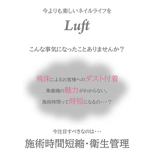 シャレドワ SHAREYDVA 次世代 集塵機 ワイヤレスダストコレクター Luft ルフト 交換フィルター2枚 プレフィルター115枚 (通常付属より100枚増量) 安心1年保証付 ネイル 小型 コンパクト 軽量 フィルター 強力吸収 卓上 オフ ダスト ネイルマシン サロンワーク 新品 送料無料